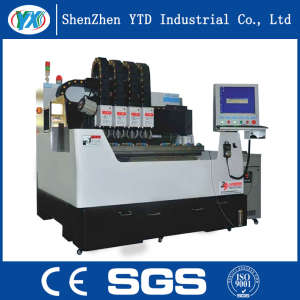 Double Productivity CNC Glass Engraving Machine with 4 Drills